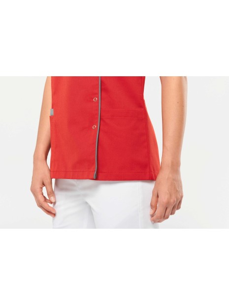 WK. DESIGNED TO WORK Blouse polycoton avec boutons-pression femme  personnalisable