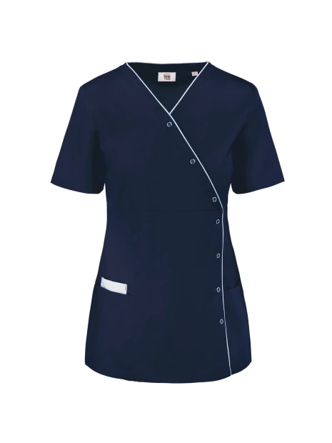 WK. DESIGNED TO WORK Blouse polycoton avec boutons-pression femme /api/colors/b68891a9-1d28-4f7a-8deb-775c45027afd personnalisable