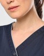 Schorten WK. DESIGNED TO WORK Damesblouse van polykatoen met drukknopen voor bedrukking &amp; borduring