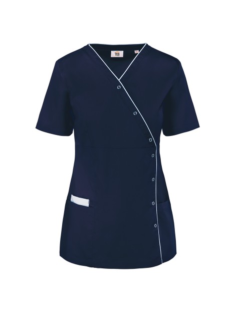 WK. DESIGNED TO WORK Blouse polycoton avec boutons-pression femme /api/colors/b68891a9-1d28-4f7a-8deb-775c45027afd personnalisable