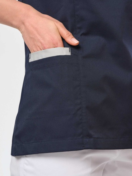 Tabliers à personnaliser WK. DESIGNED TO WORK Blouse polycoton avec boutons-pression femme 