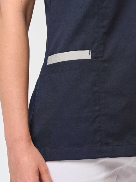Tabliers à personnaliser WK. DESIGNED TO WORK Blouse polycoton avec boutons-pression femme 