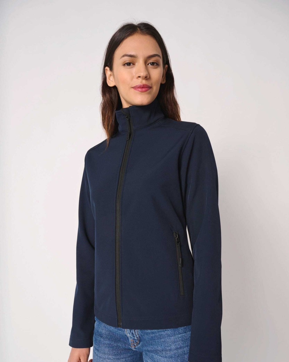 IDEAL BASIC BRAND Damen 2-Lagen-Softshelljacke Softshells personalisierbar