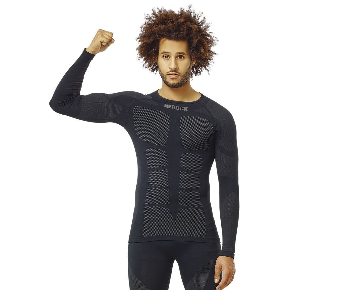 T-shirts HEROCK NIKOS THERMAL LS T-SHIRT voor bedrukking &amp; borduring