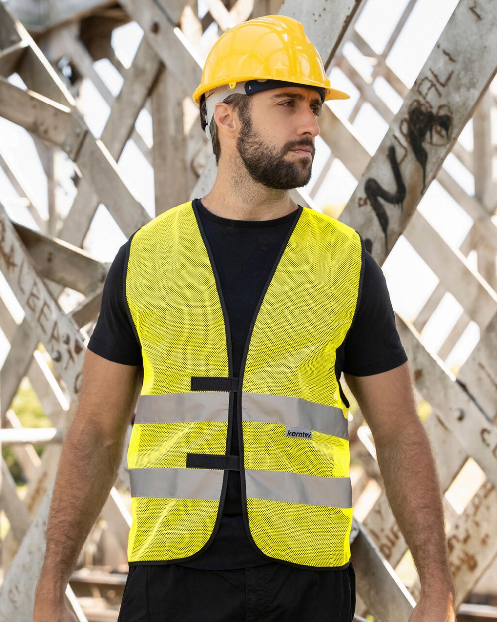 Gilets de sécurité personnalisable KORNTEX Mesh-Vest "Thessaloniki"