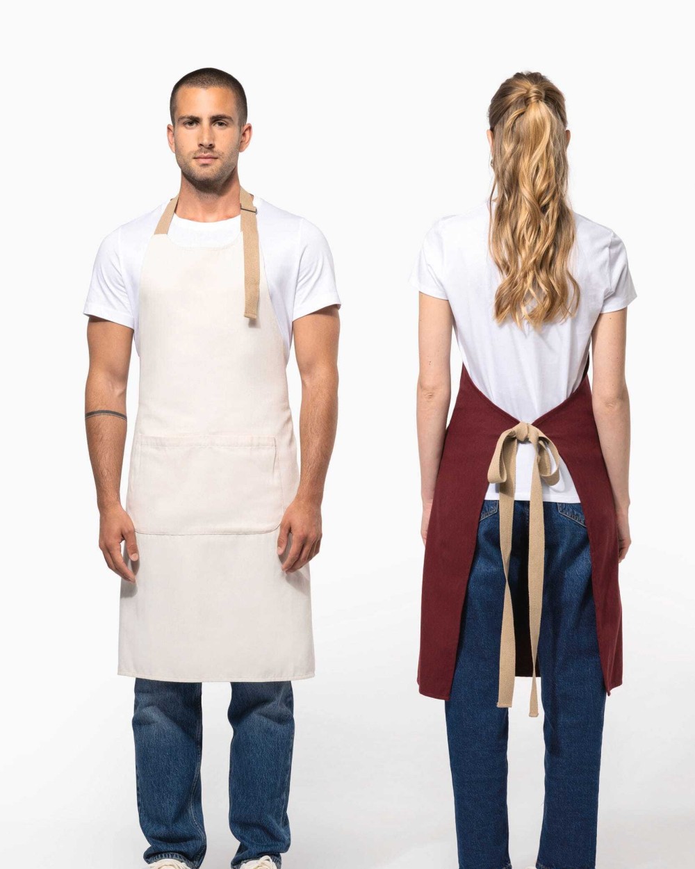 KARIBAN Umweltfreundliche Unisex-Schürze Schürzen personalisierbar