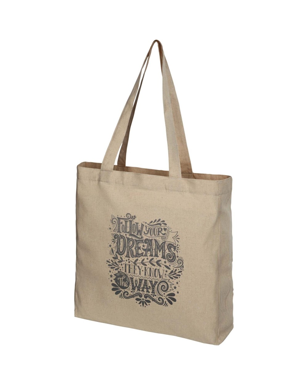 Tote bags personnalisable 4DO Sac shopping Pheebs recyclé avec soufflet 210 gr/m² 13L