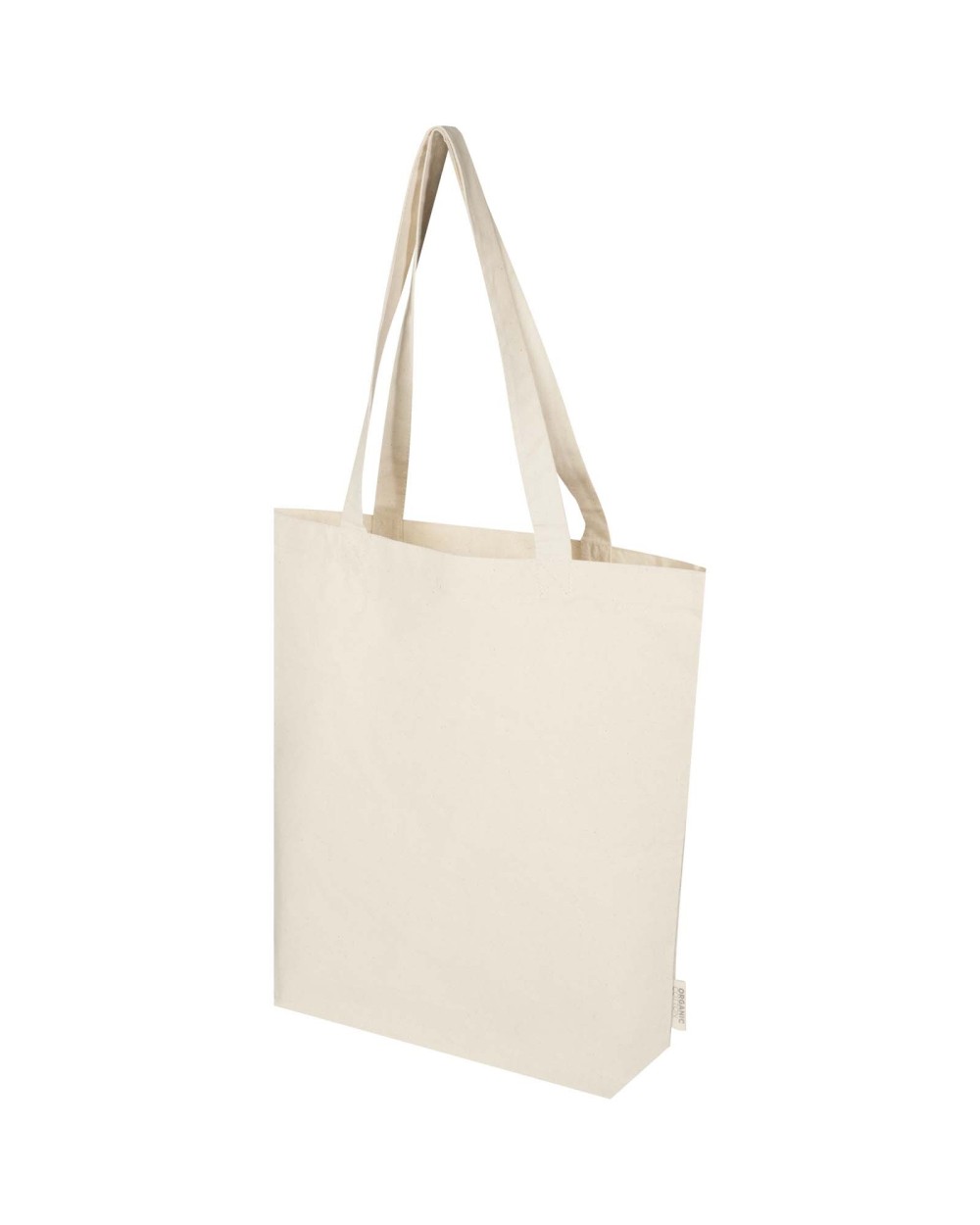 Tote bags 4DO Orissa 180 g/m² biologische draagtas met brede bodem 11 l voor bedrukking &amp; borduring