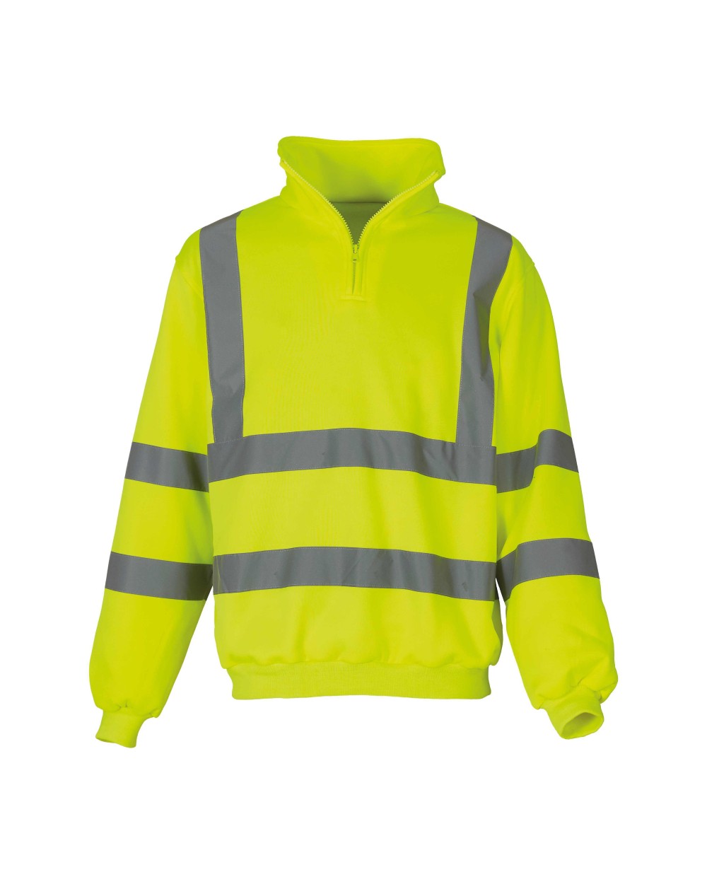 Sweat-shirts personnalisable YOKO Sweat-shirt 1/4 zip haute visibilité
