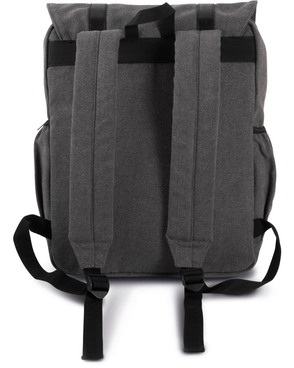 Tassen & Zakken KIMOOD Rugzak van canvas met klep voor bedrukking &amp; borduring