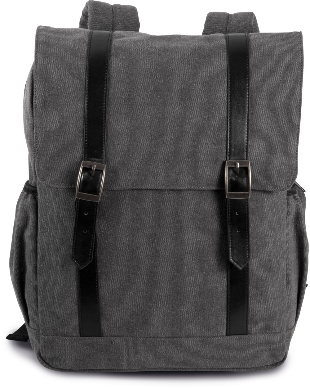 Tassen & Zakken KIMOOD Rugzak van canvas met klep voor bedrukking &amp; borduring