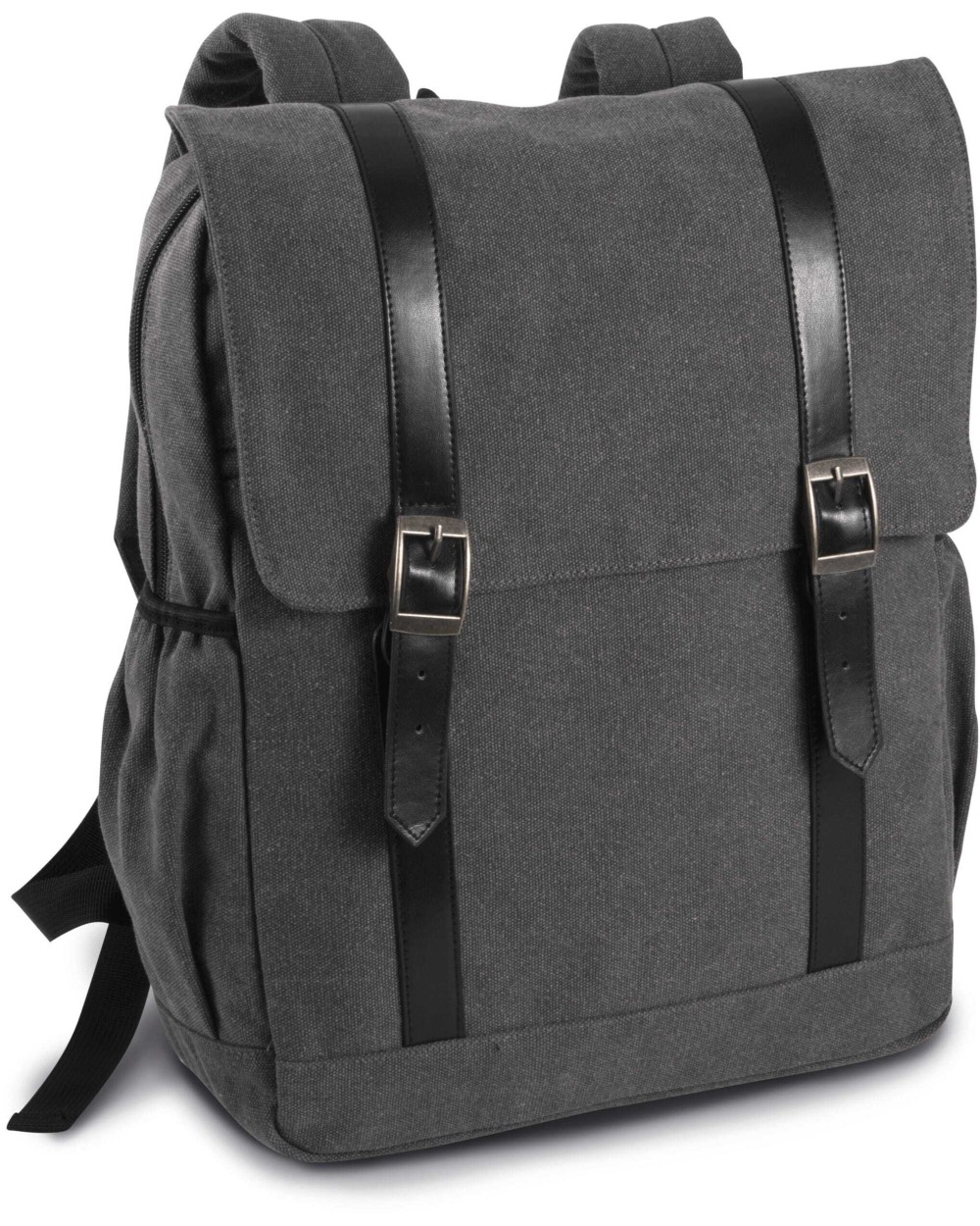 Tassen & Zakken KIMOOD Rugzak van canvas met klep voor bedrukking &amp; borduring