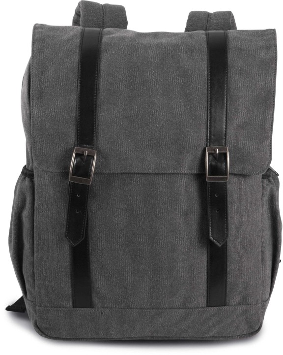 KIMOOD Canvas-Rucksack mit Klappe Taschen personalisierbar