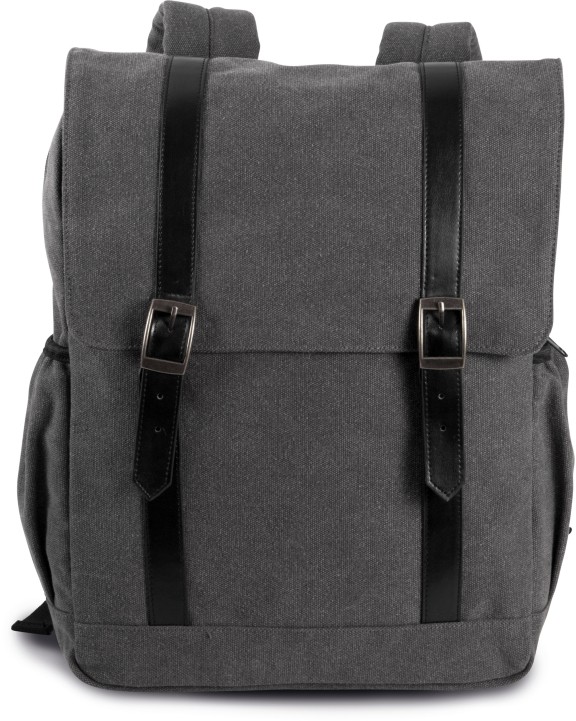 KIMOOD Canvas-Rucksack mit Klappe Taschen personalisierbar