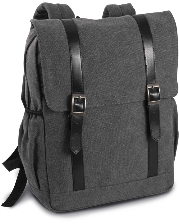 KIMOOD Canvas-Rucksack mit Klappe Taschen personalisierbar