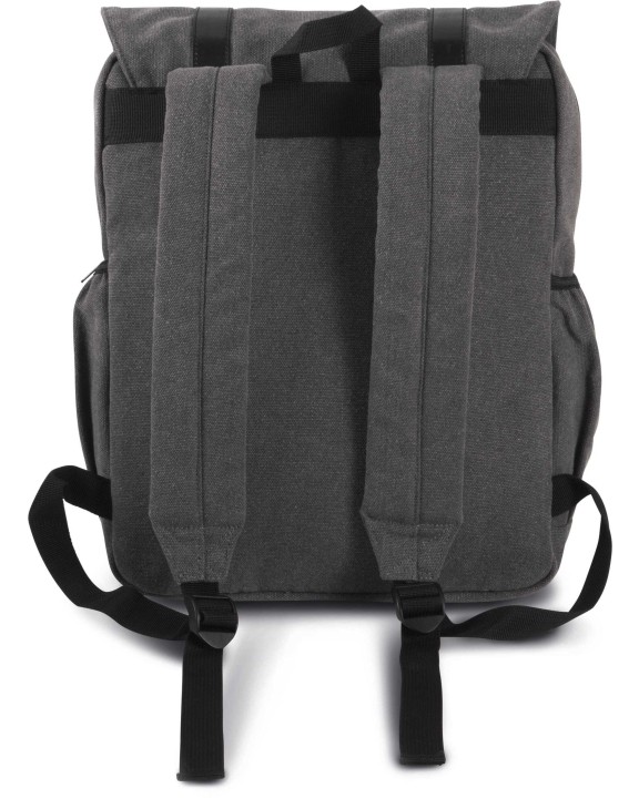 KIMOOD Canvas-Rucksack mit Klappe Taschen personalisierbar