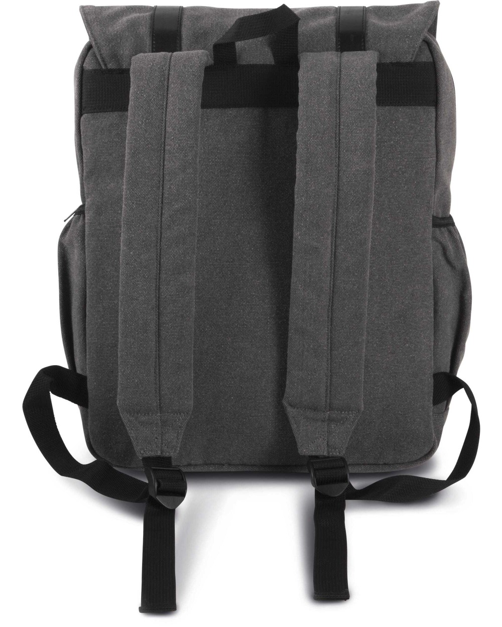 Tassen & Zakken KIMOOD Rugzak van canvas met klep voor bedrukking &amp; borduring