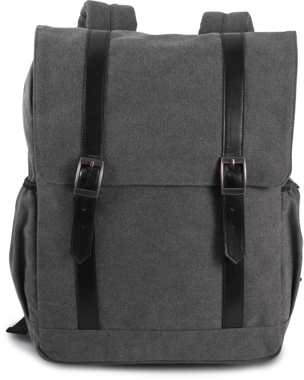 Tassen & Zakken KIMOOD Rugzak van canvas met klep voor bedrukking &amp; borduring