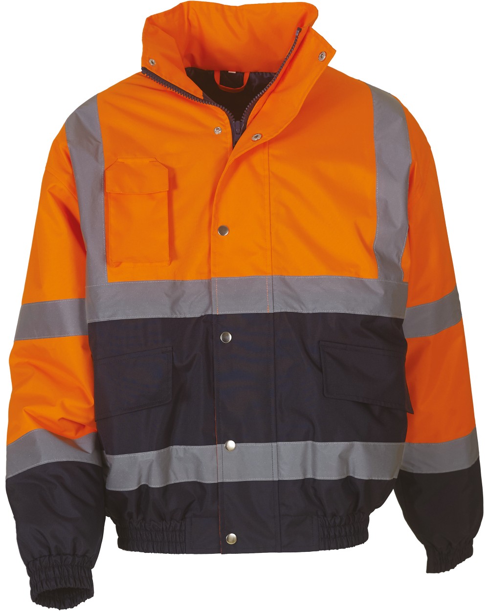 YOKO Hi-Vis Two Tone Bomber Jacket Jacken personalisierbar