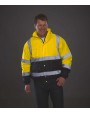 YOKO Hi-Vis Two Tone Bomber Jacket Jacken personalisierbar