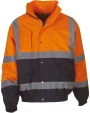 Jassen YOKO 2-kleurig veiligheids bomberjack voor bedrukking &amp; borduring