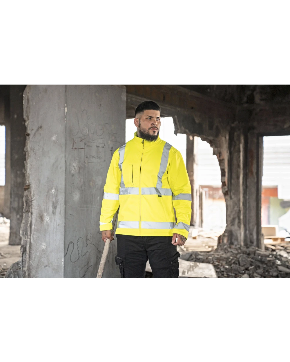 Softshells personnalisable KORNTEX Hi-Viz Softshelljacket