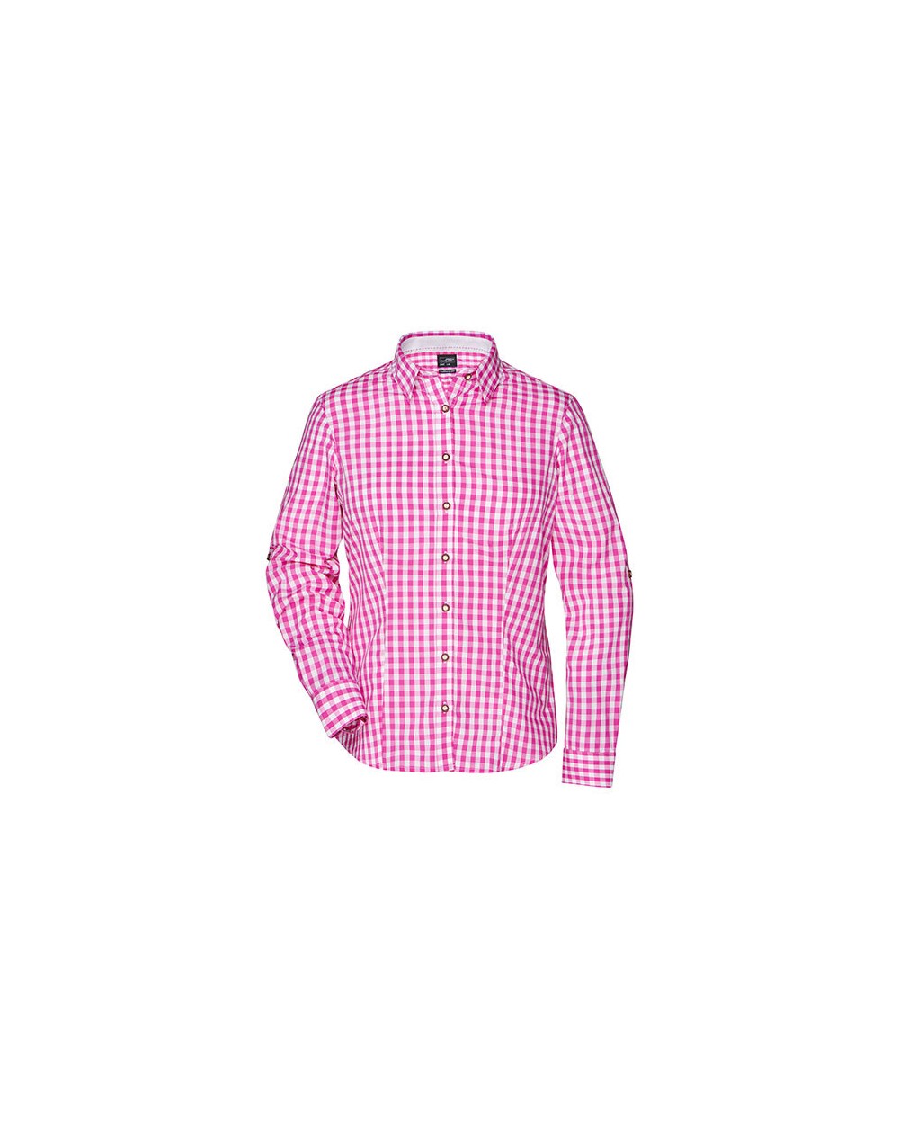 JAMES & NICHOLSON Ladies' Traditional Shirt Hemden personalisierbar