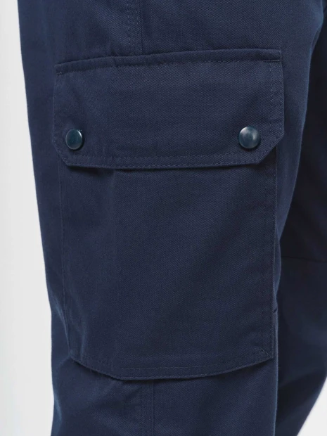 Pantalons à personnaliser WK. DESIGNED TO WORK Pantalon cargo unisexe avec bas élastiqué et bande réfléchissante 