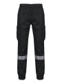 WK. DESIGNED TO WORK Pantalon cargo unisexe avec bas élastiqué et bande réfléchissante /api/colors/b9fdad4a-5e94-45cb-8c03-c08b349b28c3 personnalisable