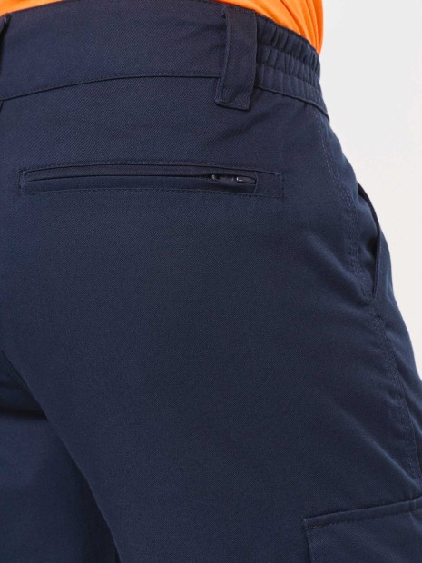 Pantalons à personnaliser WK. DESIGNED TO WORK Pantalon cargo unisexe avec bas élastiqué et bande réfléchissante 