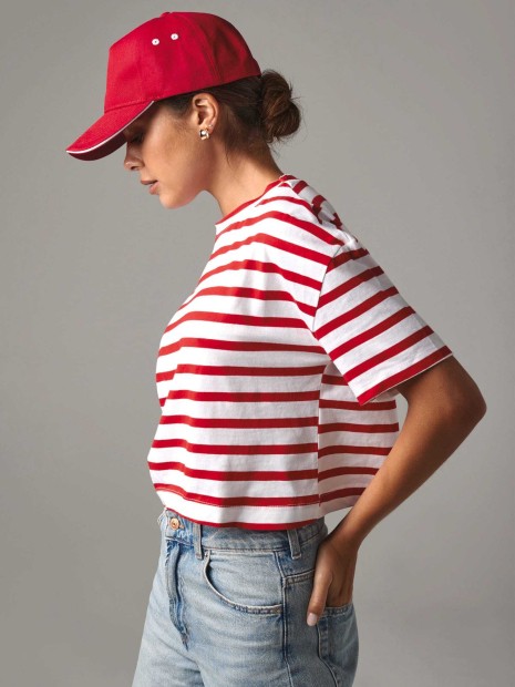 Casquettes à personnaliser BEECHFIELD Casquette homme Ultimate à 5 panneaux sandwich contrasté 