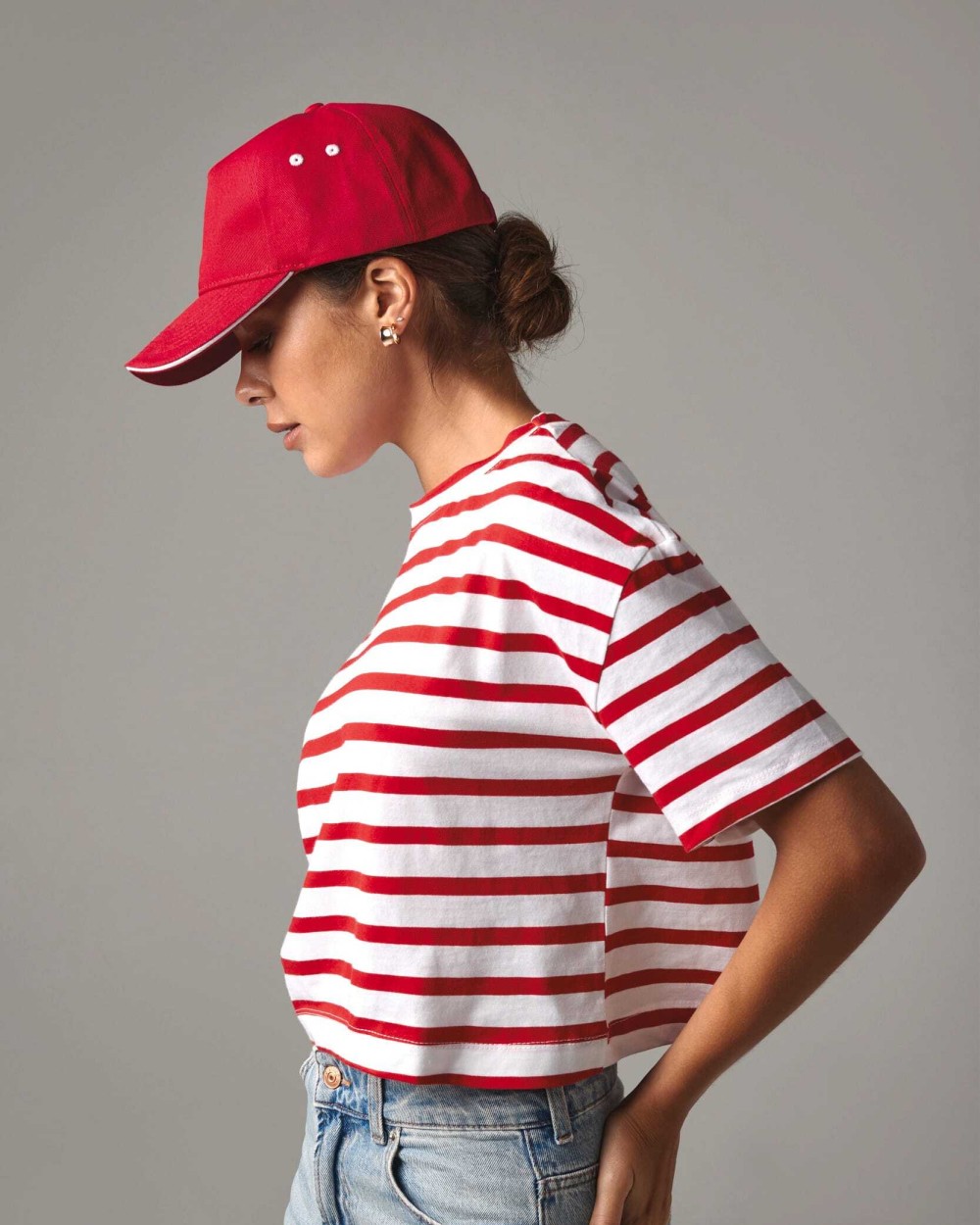 Casquettes personnalisable BEECHFIELD Casquette homme Ultimate à 5 panneaux sandwich contrasté