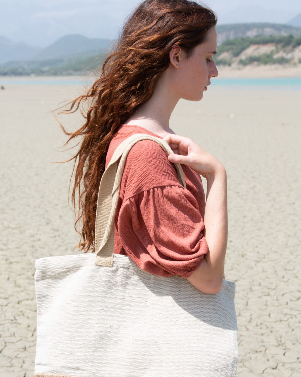 Tassen & Zakken KIMOOD Rustieke shopper/reistas voor bedrukking &amp; borduring