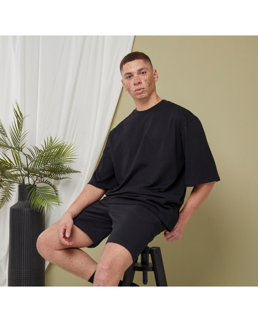 BUILD YOUR BRAND OVERSIZED SLEEVE TEE T-Shirts personalisierbar