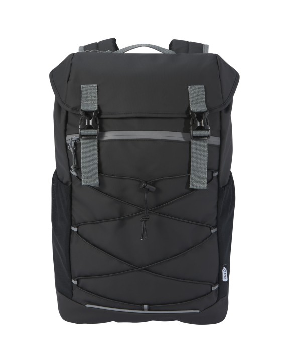 4DO Aqua 15,6" GRS recycelter wasserabweisender Laptop-Rucksack 23 L Taschen personalisierbar