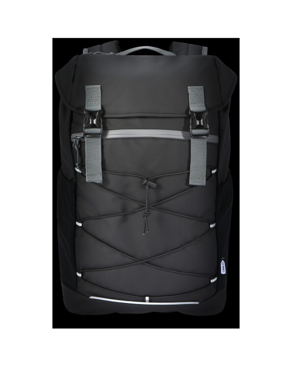 4DO Aqua 15,6" GRS recycelter wasserabweisender Laptop-Rucksack 23 L Taschen personalisierbar