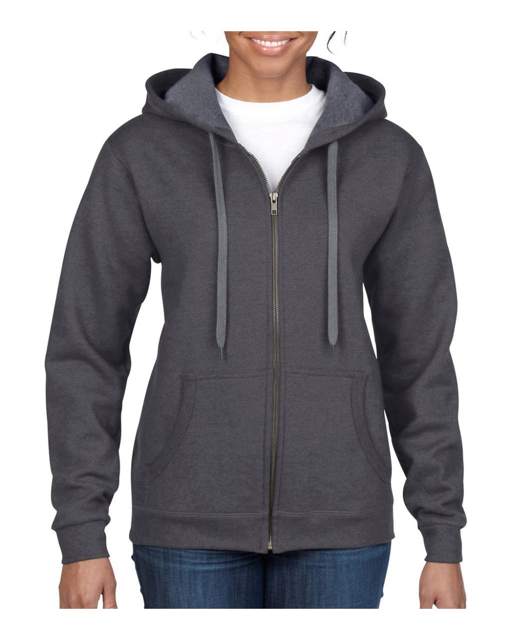 Sweaters & hoodies GILDAN Vintage Ladies' Full Zip Hooded Sweat voor bedrukking &amp; borduring