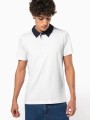 Polos à personnaliser KARIBAN Polo jersey bicolore homme 