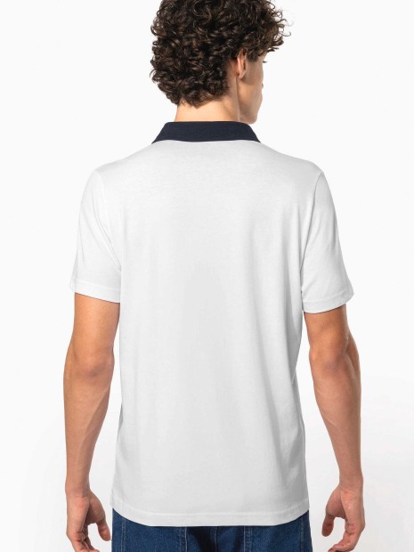 Polos à personnaliser KARIBAN Polo jersey bicolore homme 
