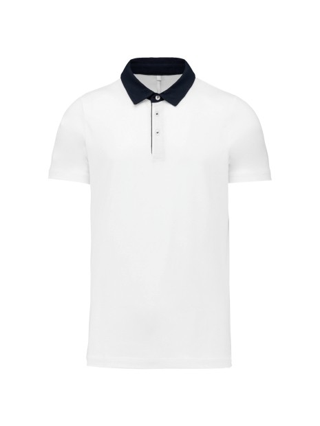 KARIBAN Polo jersey bicolore homme /api/colors/7106f99d-2e20-4f66-8e9f-e598d6240563 personnalisable