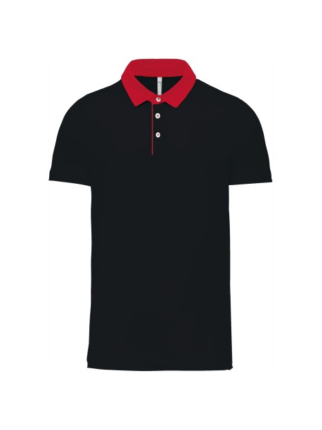 KARIBAN Polo jersey bicolore homme /api/colors/b084ccc6-964d-4c40-a33e-0f276869188a personnalisable
