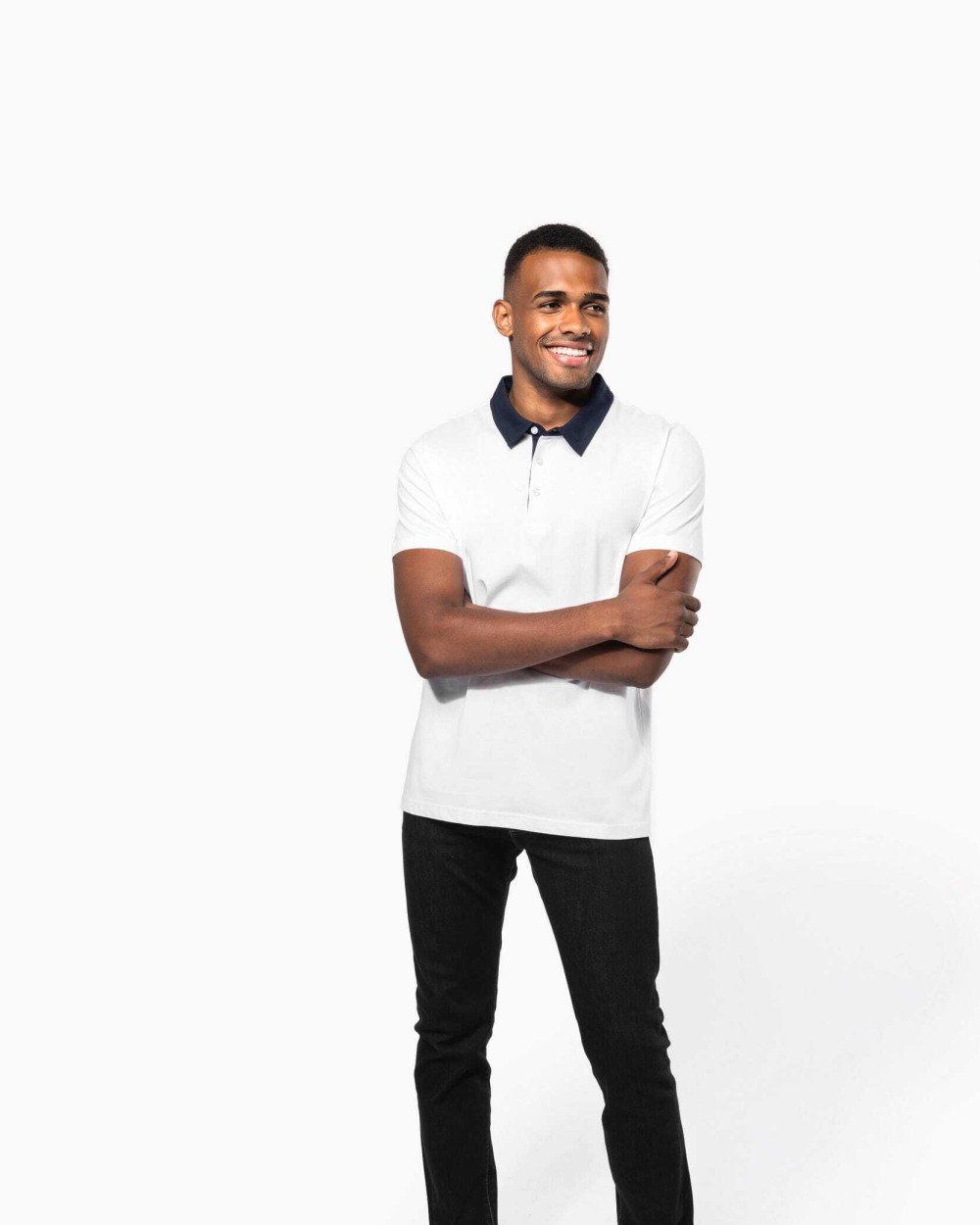 Polo's KARIBAN Tweekleurige herenpolo jersey voor bedrukking &amp; borduring