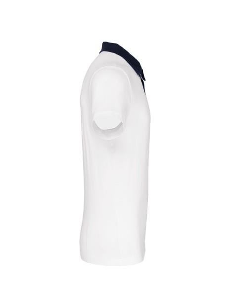 KARIBAN Polo jersey bicolore homme /api/colors/7106f99d-2e20-4f66-8e9f-e598d6240563 personnalisable