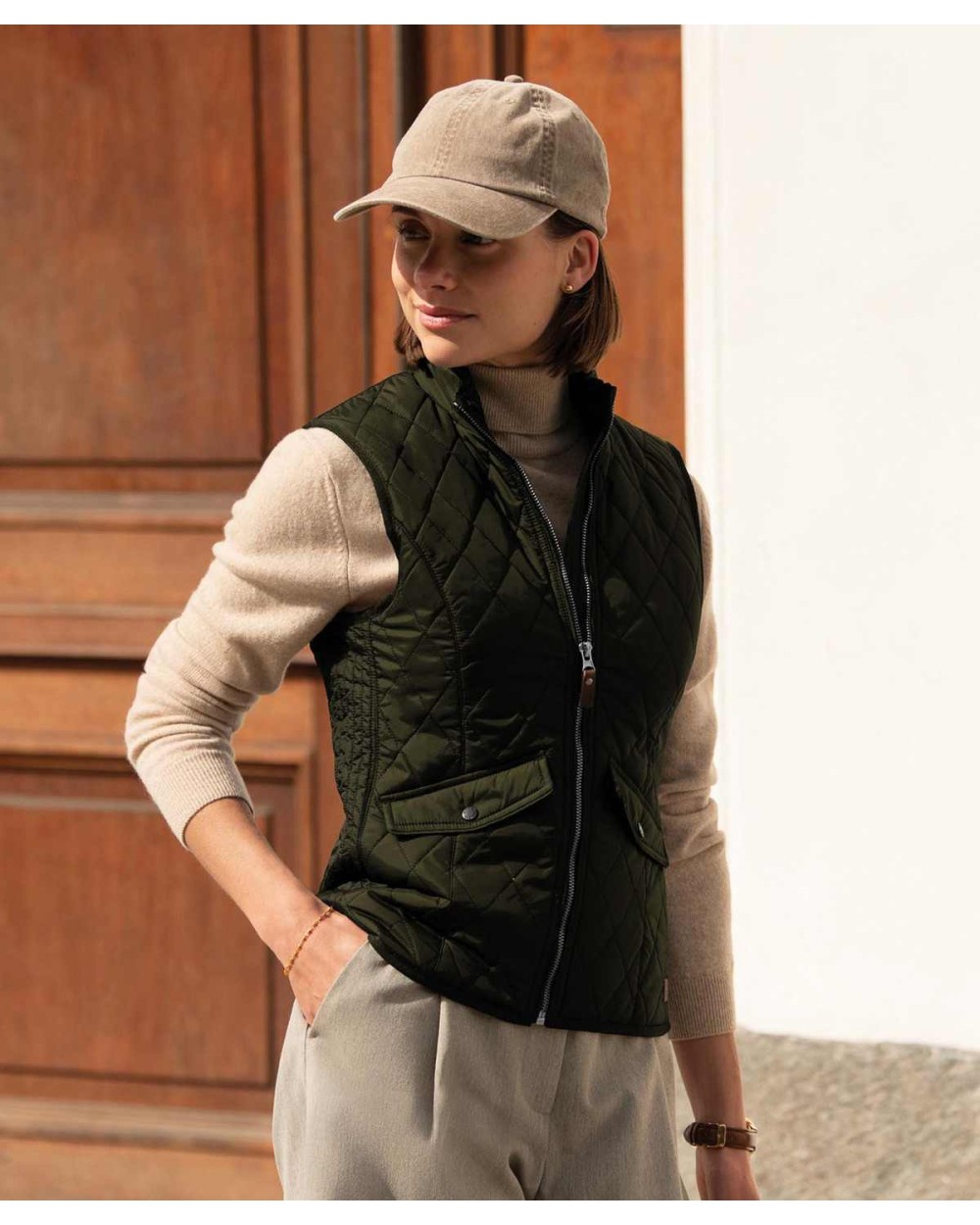 Vestes personnalisable NIMBUS Camden pour femmes - veste sans manches à matelassage en losange