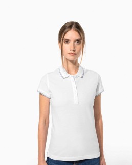 Polo manches courtes femme