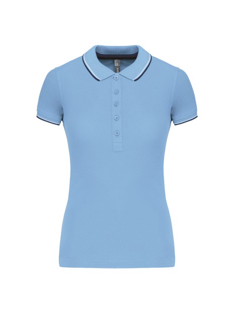 KARIBAN Polo manches courtes femme /api/colors/00ee919a-c2a6-4823-aa2d-391cb4cf25a5 personnalisable