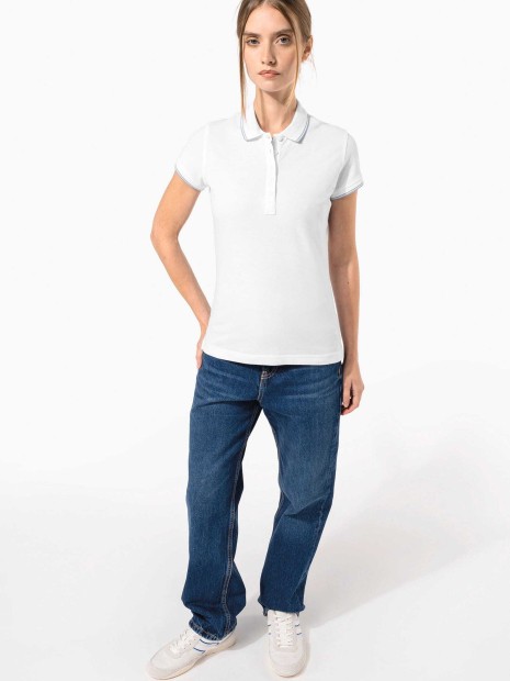 Polos à personnaliser KARIBAN Polo manches courtes femme 