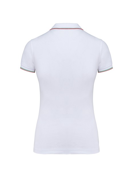 KARIBAN Polo manches courtes femme /api/colors/d80c32a1-aa0d-40bc-9a22-516132094971 personnalisable