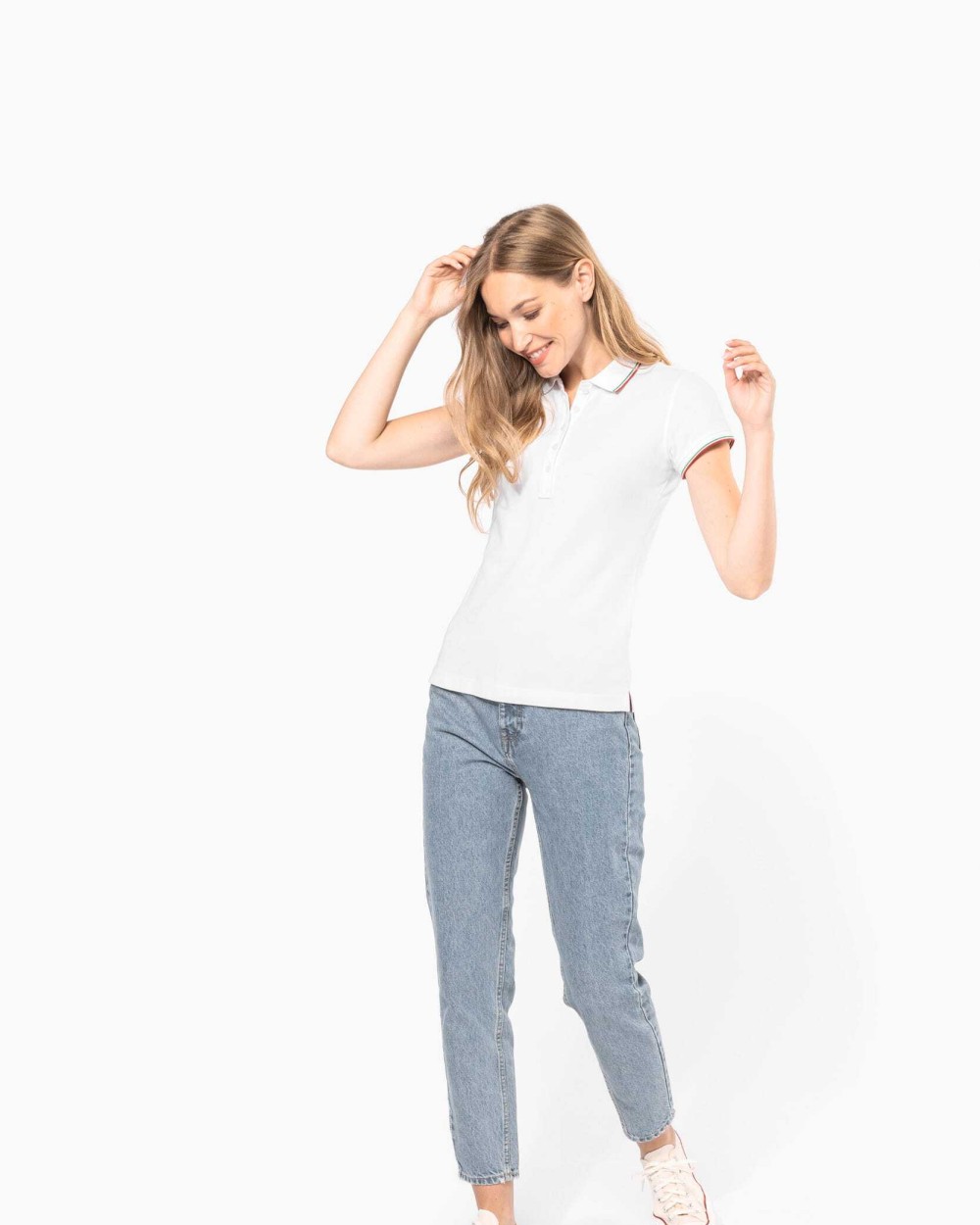 Polos personnalisable KARIBAN Polo manches courtes femme