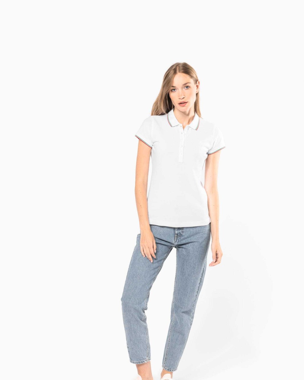 Polo's KARIBAN Damespolo korte mouwen voor bedrukking &amp; borduring